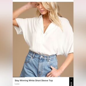 Lulu’s Short Sleeve Blouse, Women’s Size M